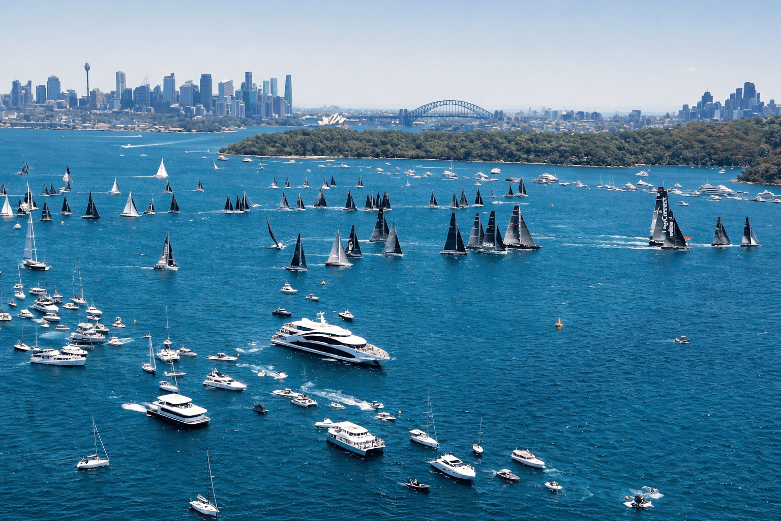 Sydney to Hobart Yacht Race start, Sydney Harbour