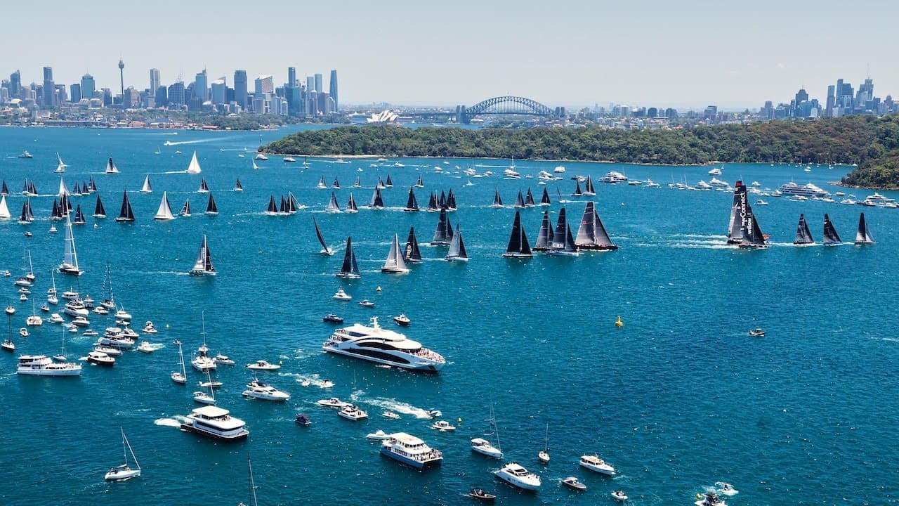 Rolex Sydney to Hobart Yacht Race start on Sydney Harbour